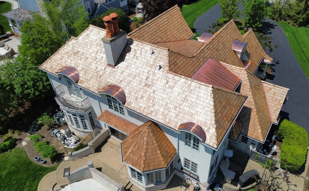 new installed cedar shake roof- cedar shake roofing orland park il