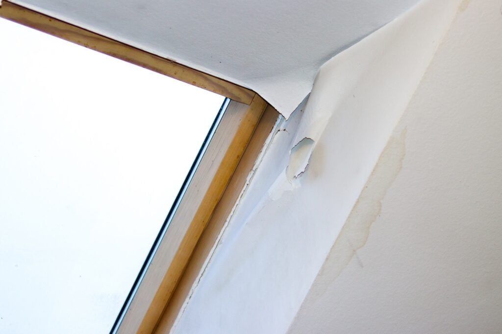 Skylight leaking