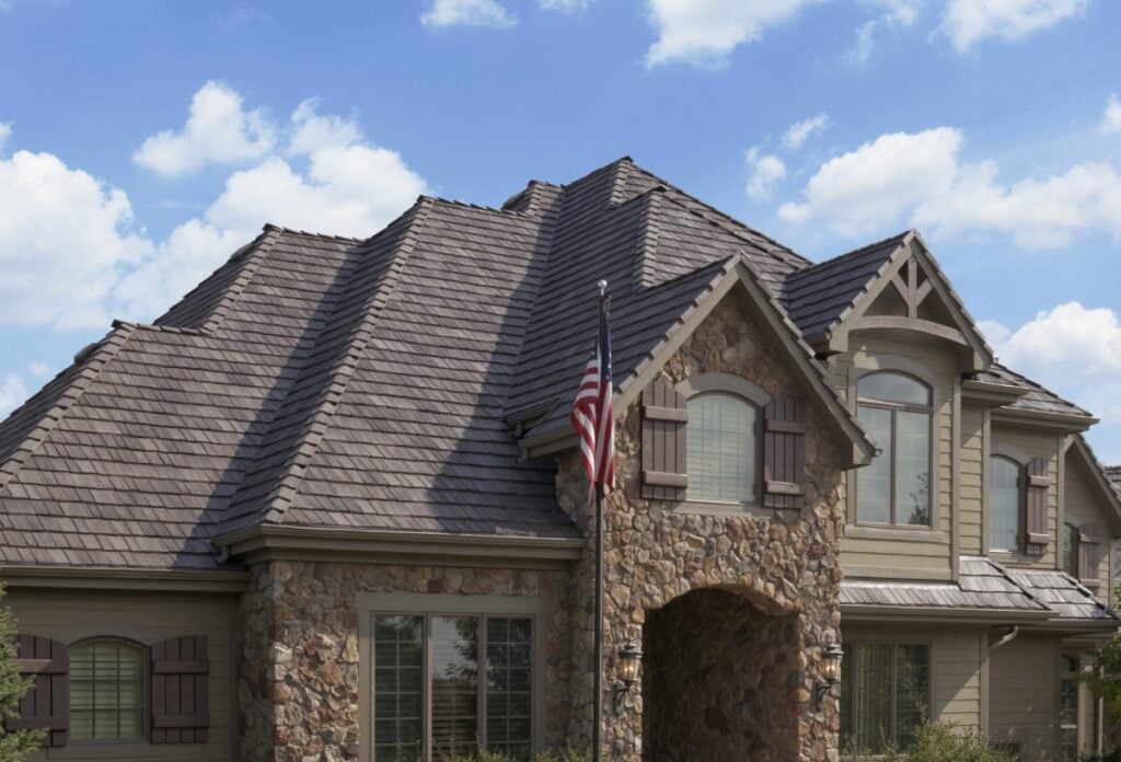 Dark slate roof