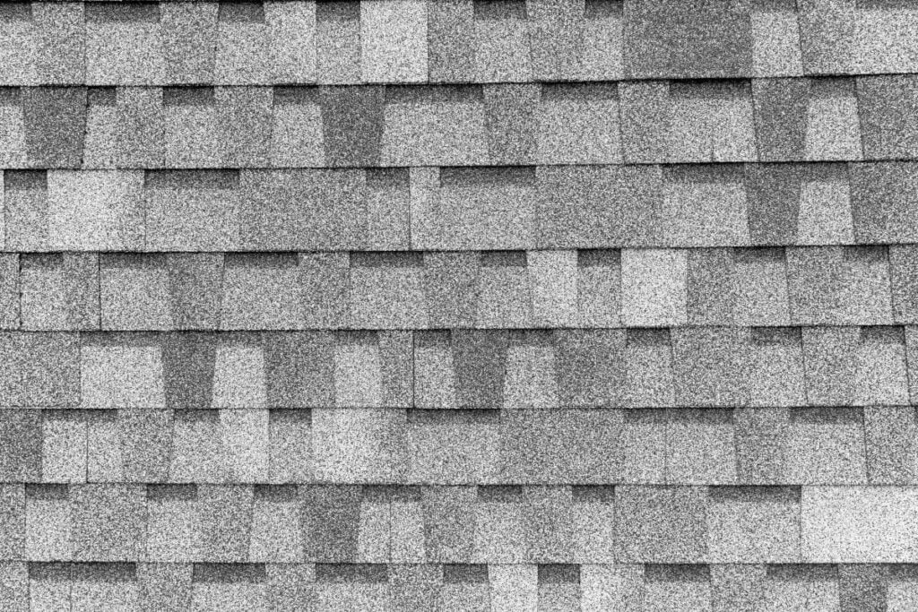 Close-up of grey luxury shingles