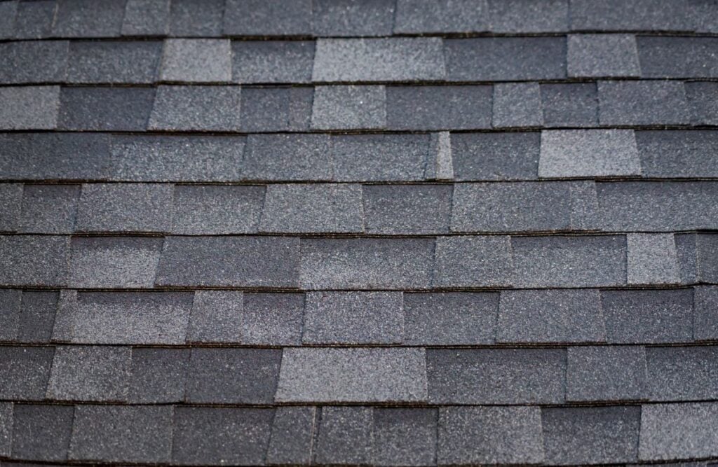 close-up of architectural shingles