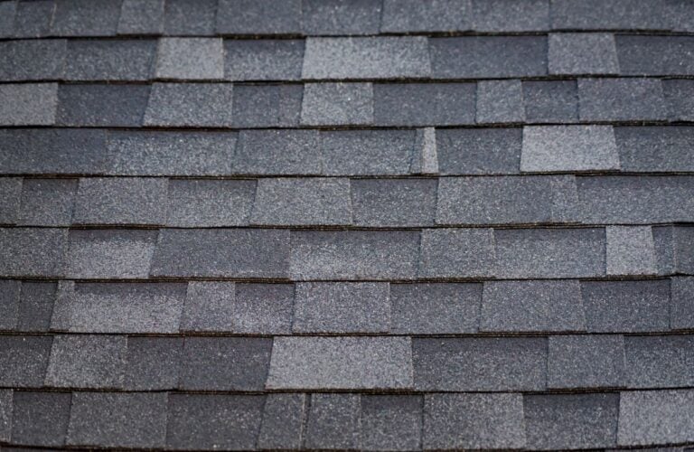 close-up of architectural shingles