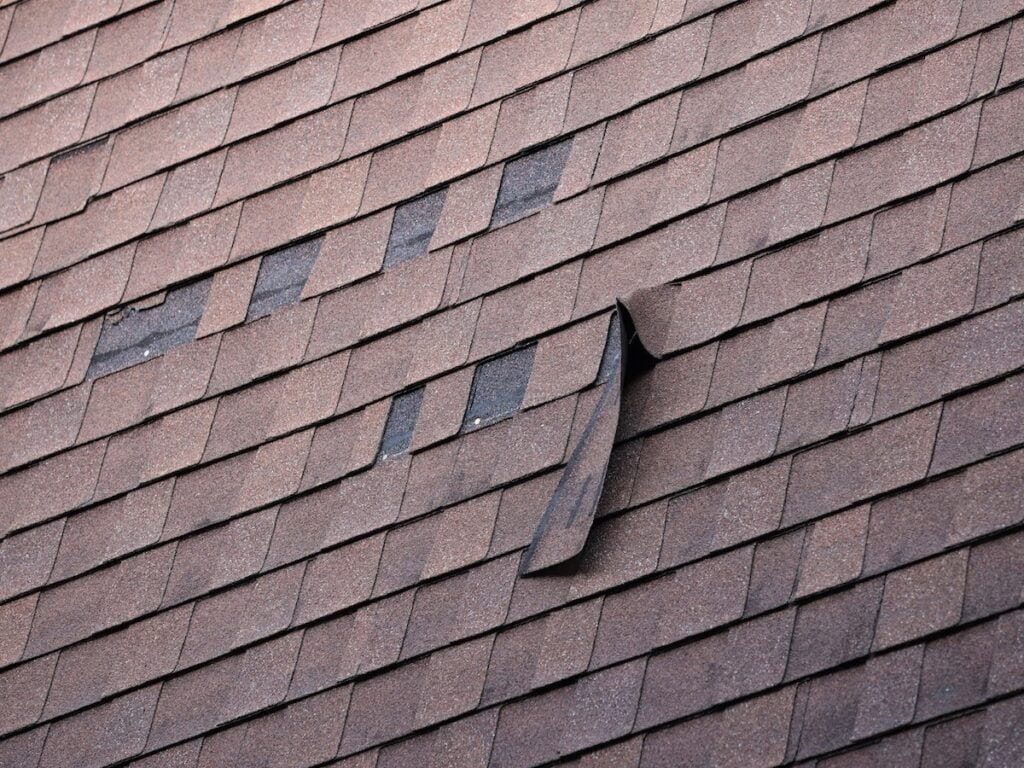 Torn Shingles and Missing Shingles