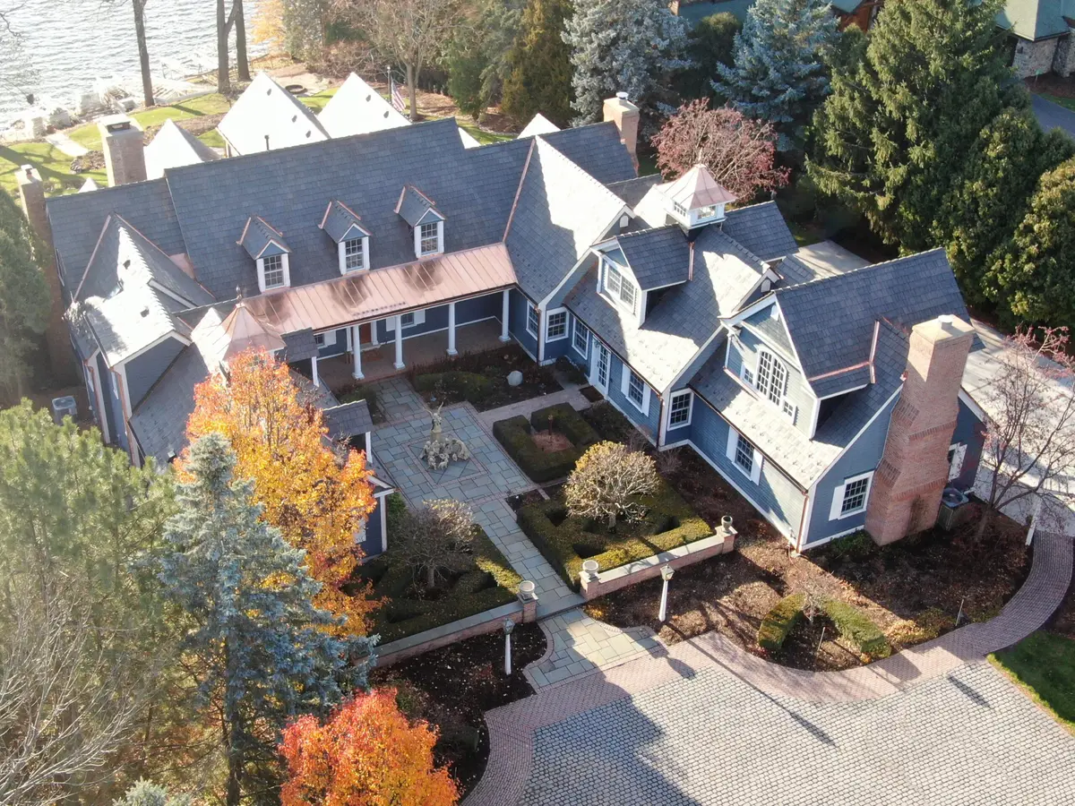 sleek copper roofing on composite roofing system