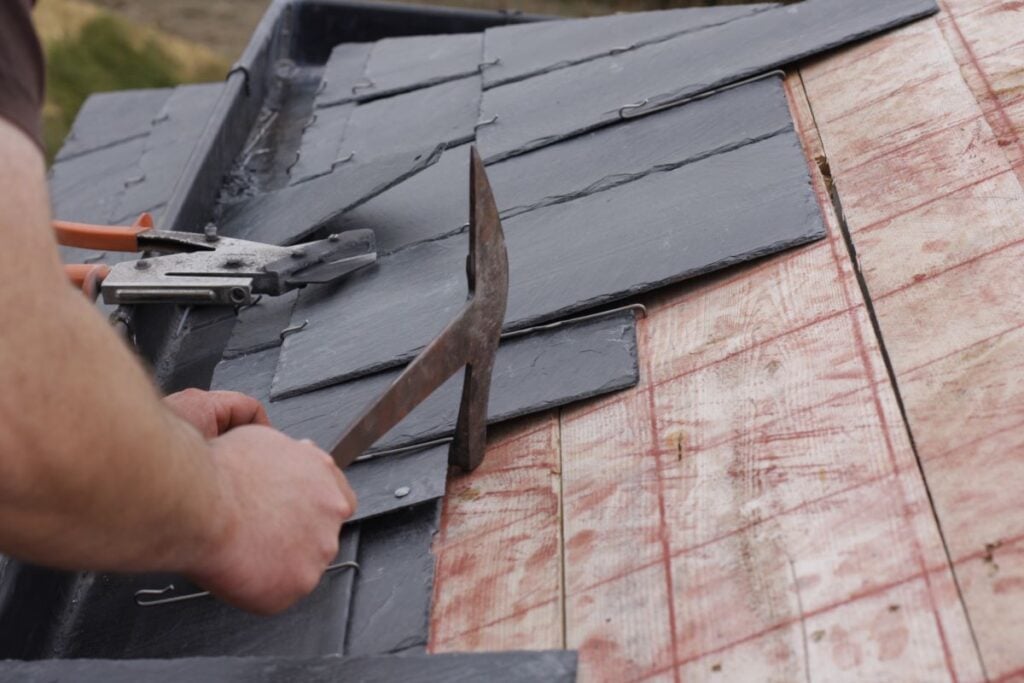 slate tile installation